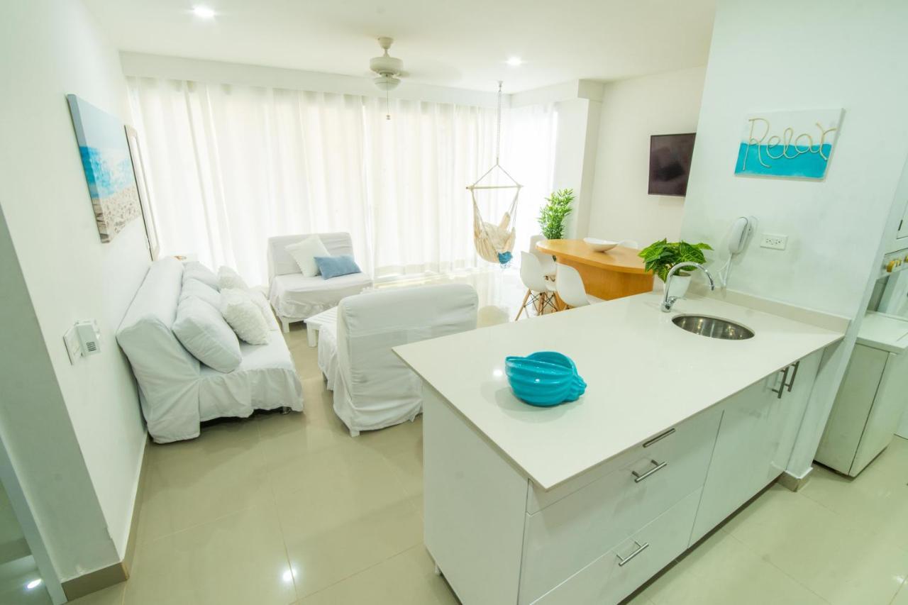 Hermoso Apartamento En La Playa Cartagena Buitenkant foto
